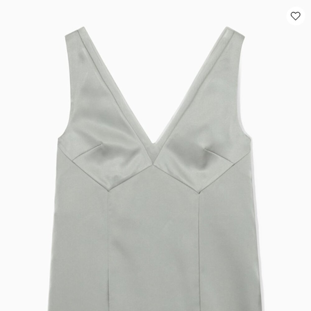 NWT Paneled Mini Satin Slip Dress